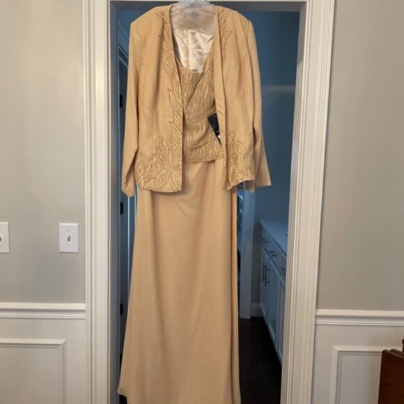 NWT Alyce Paris 29953 Mother of the Bride Dress Blue Size 4 - Picture 7 of 8